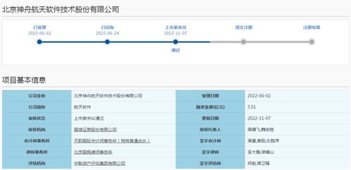 航天軟件科創板IPO過會，航天科技集團控股助力信息系統集成服務發展